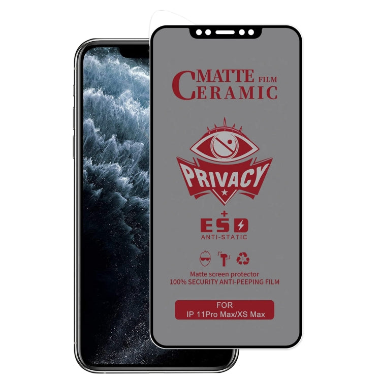 Pellicola ceramica per la privacy smerigliata a copertura totale, For iPhone 16 Pro Max, For iPhone 16 Pro, For iPhone 16 Plus, For iPhone 16, For iPhone 15 Pro Max, For iPhone 15 Pro, For iPhone 15 Plus, For iPhone 15, For iPhone 13 Pro Max / 14 Plus