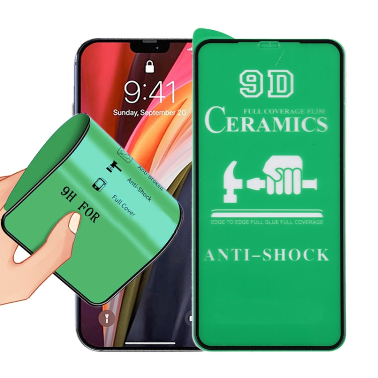 Film ceramico a colla a schermo intero 9D, For iPhone 12 mini (1 PC), For iPhone 12 / 12 Pro (1 PC), For iPhone 12 Pro Max (1 PC)